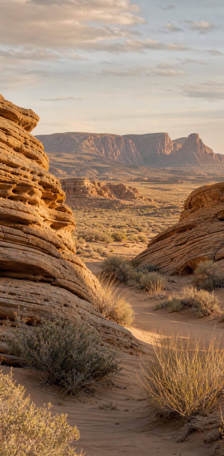 Desert biome landscape