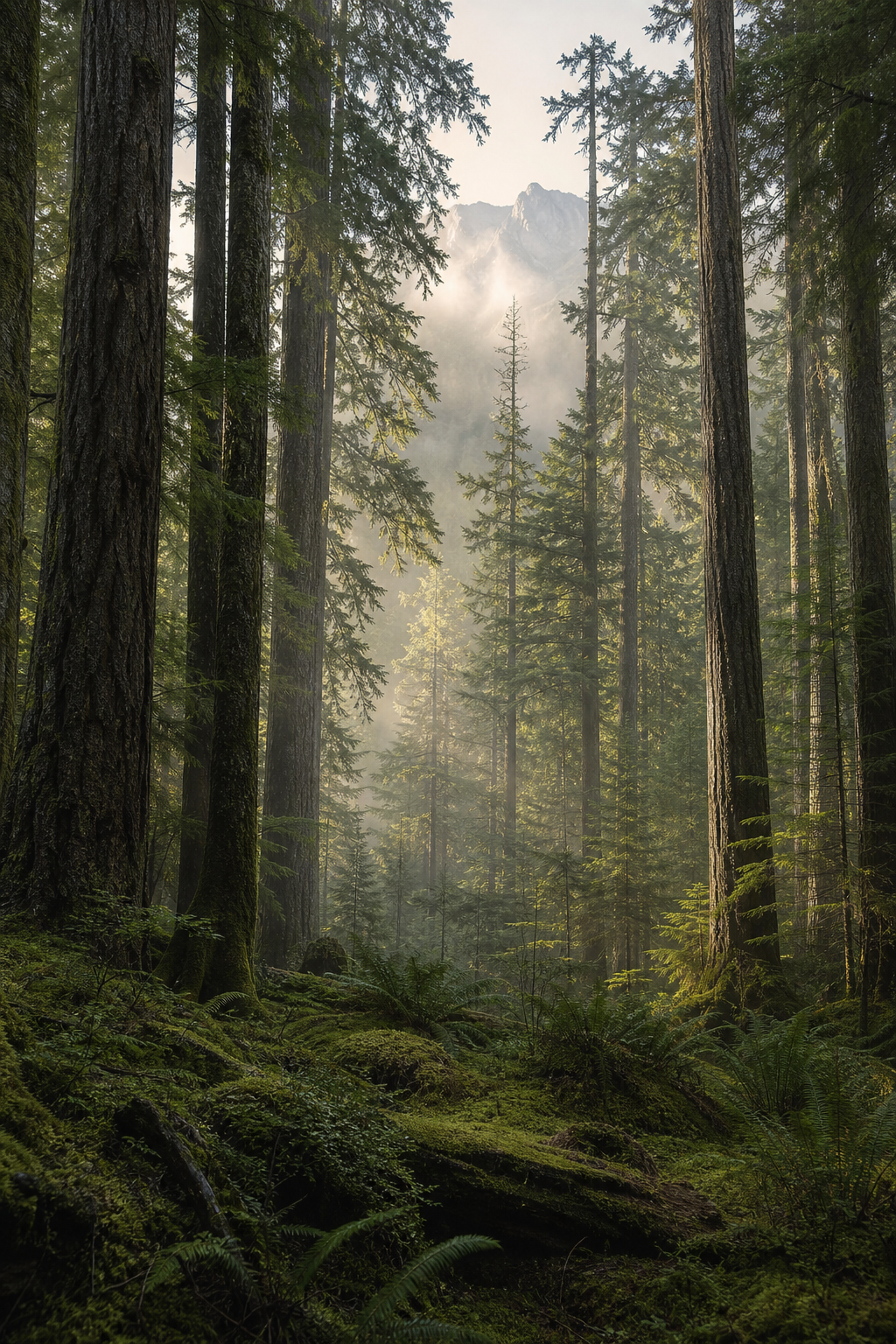 Forest biome landscape