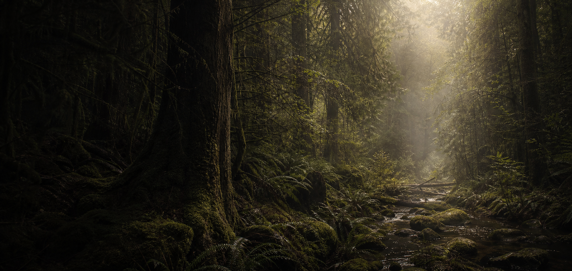 Forest biome landscape