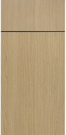 Warm Oak slab cabinet door