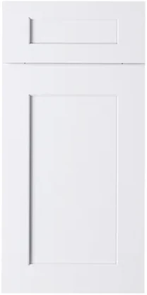 Warm White shaker cabinet door
