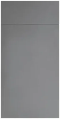 Dark Ash slab cabinet door