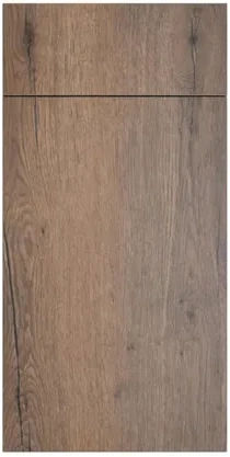 Dark Grain slab cabinet door
