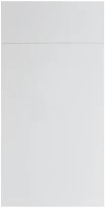 Gloss White slab cabinet door