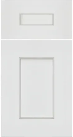 Cool White shaker cabinet door