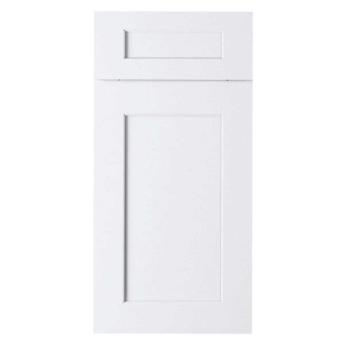 Warm White shaker cabinet door