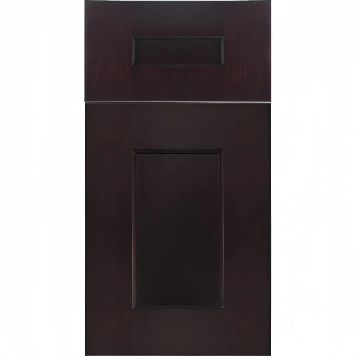 Espresso shaker cabinet door