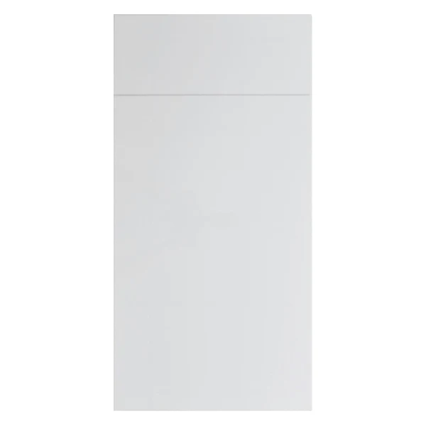 Gloss White slab cabinet door