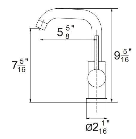FC-3305QT(MB) (Pop up drain not included), view 2