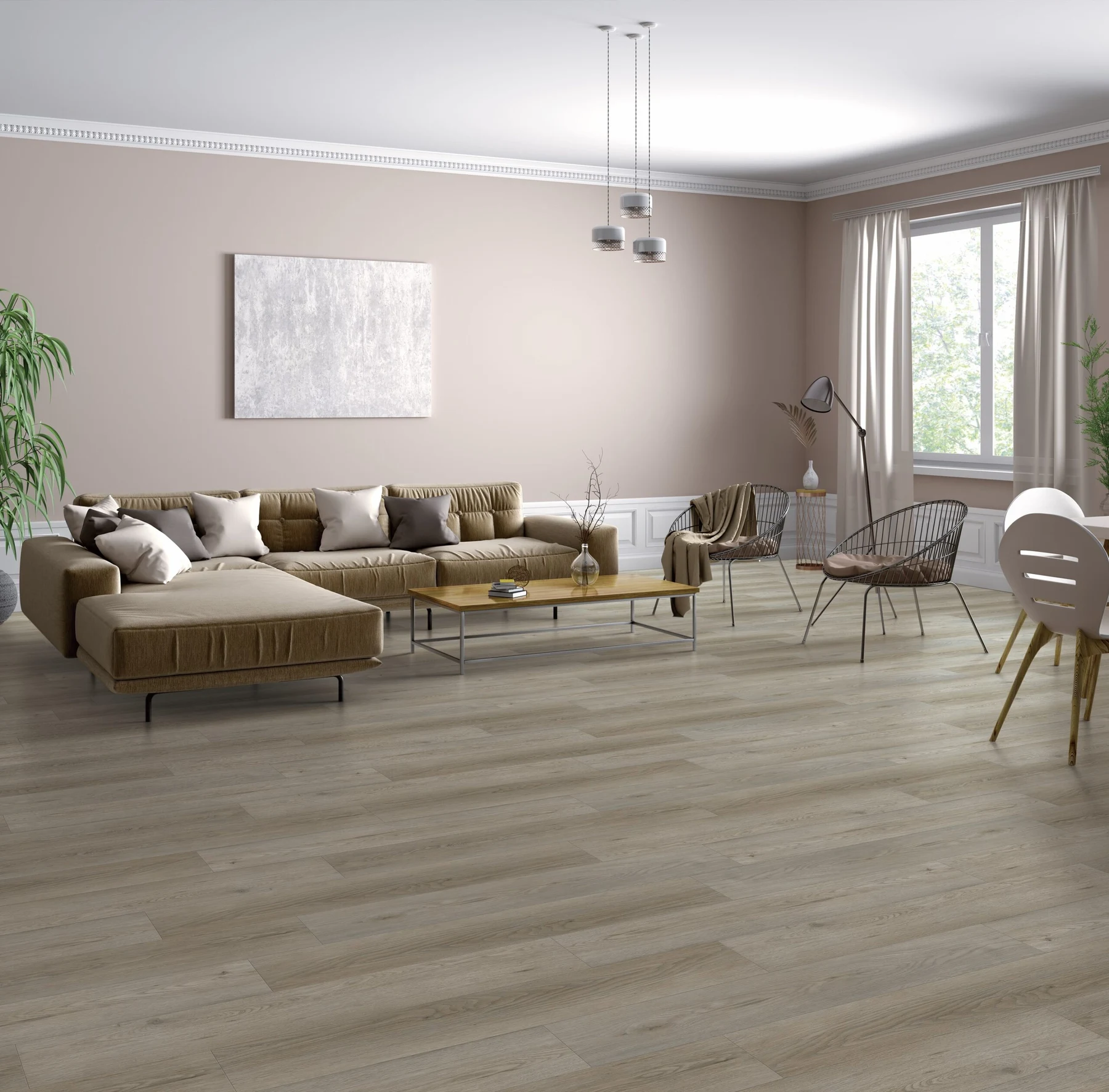 KF104-Satin Grey Oak, view 2