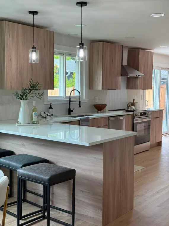 Completed kitchen or home project featuring Light Grain
