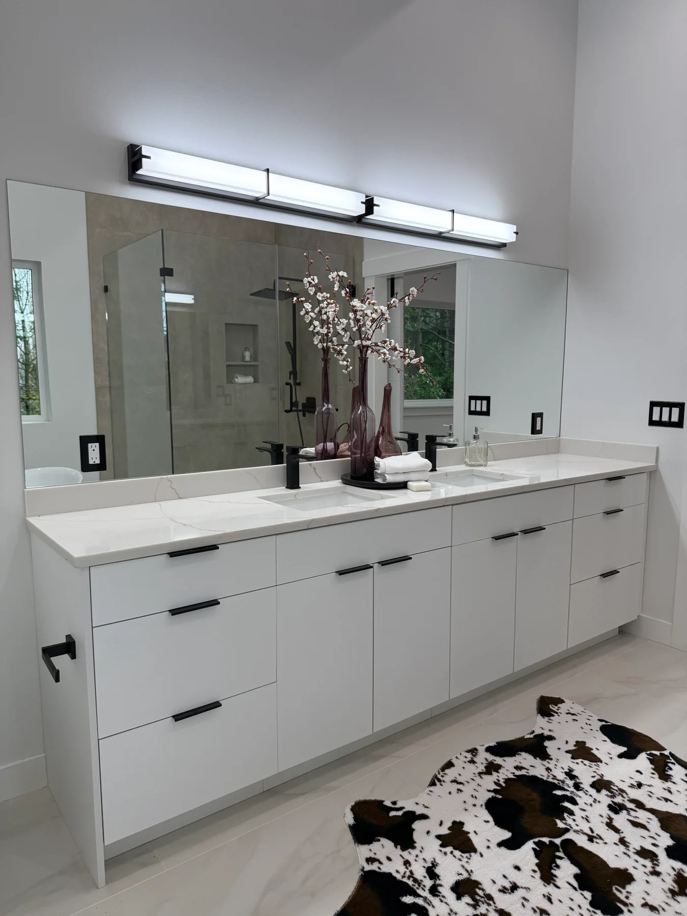 Matte White Project completed interior