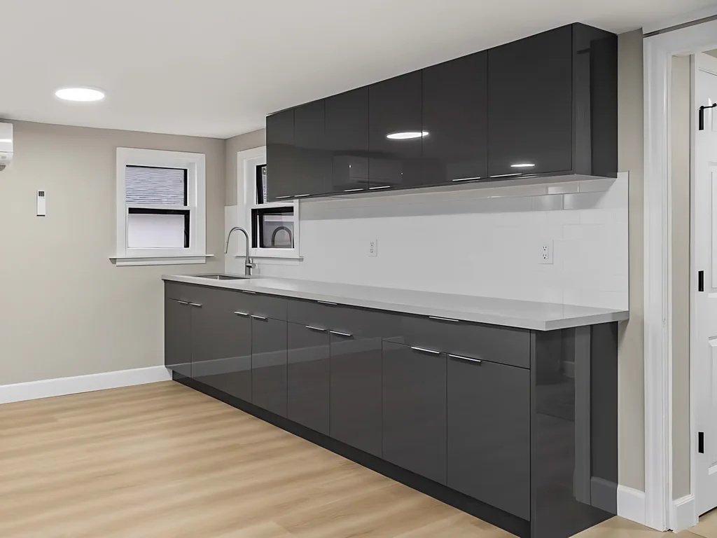 Metallic Grey Project completed interior