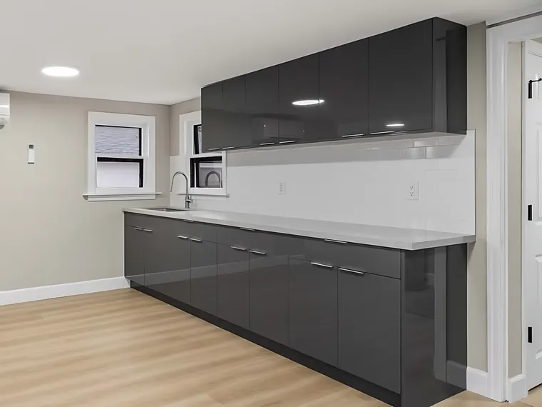Completed kitchen or home project featuring Metallic Grey