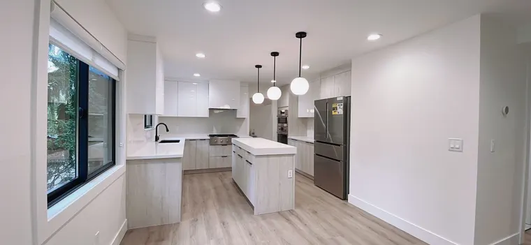 Completed kitchen or home project featuring Metallic White, TK201-Hyper White