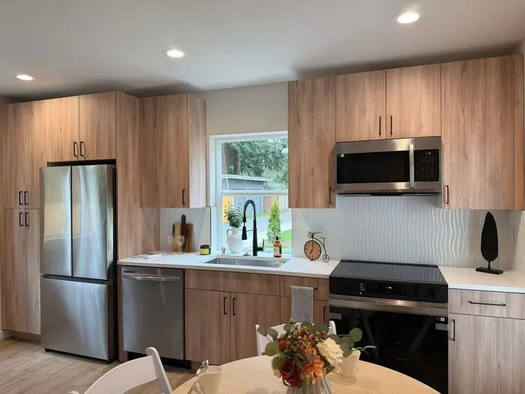 Completed kitchen or home project featuring Light Grain