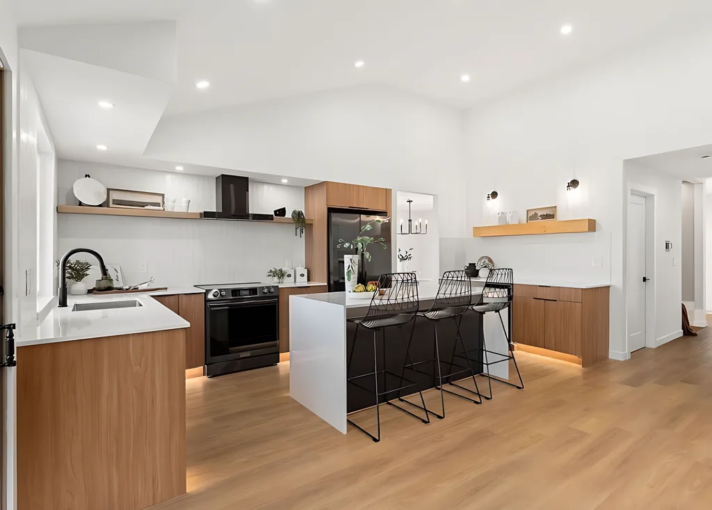 Kanas Oak Project completed interior