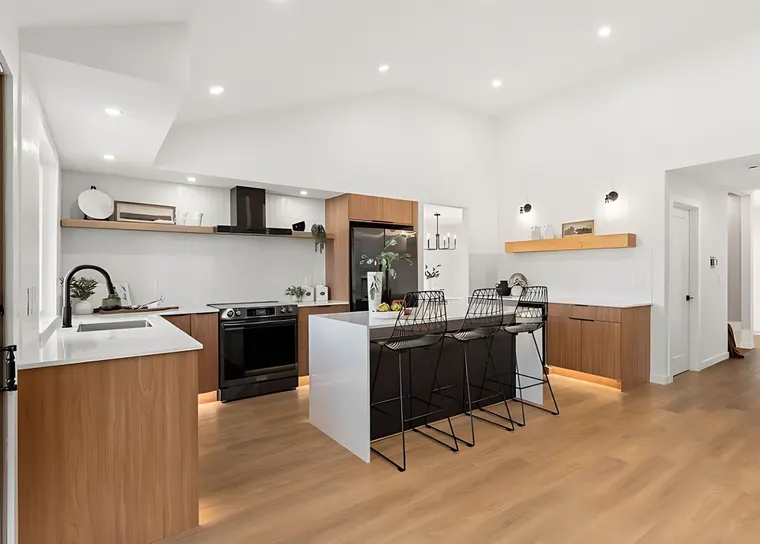 Completed kitchen or home project featuring Kanas Oak