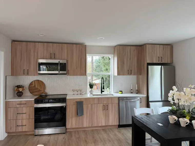 Completed kitchen or home project featuring Light Grain