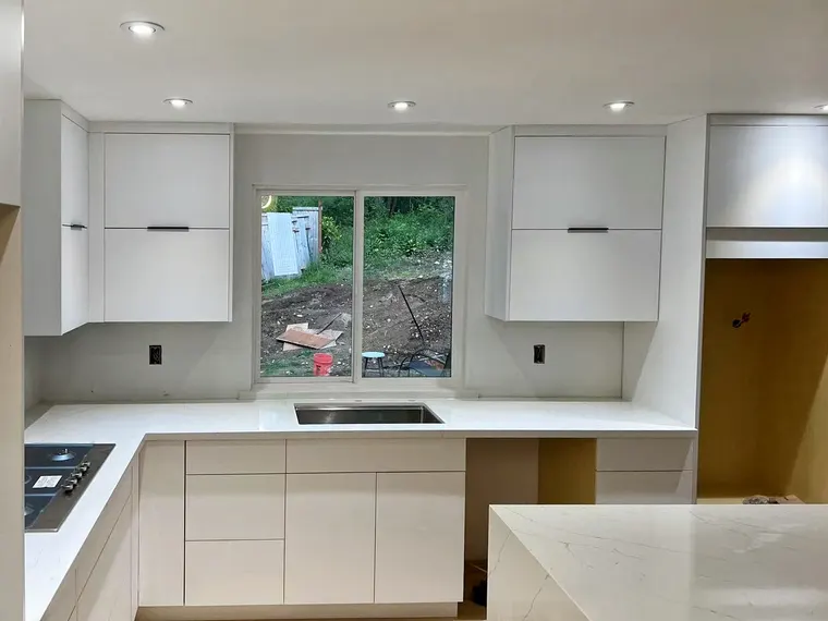 Completed kitchen or home project featuring Matte White
