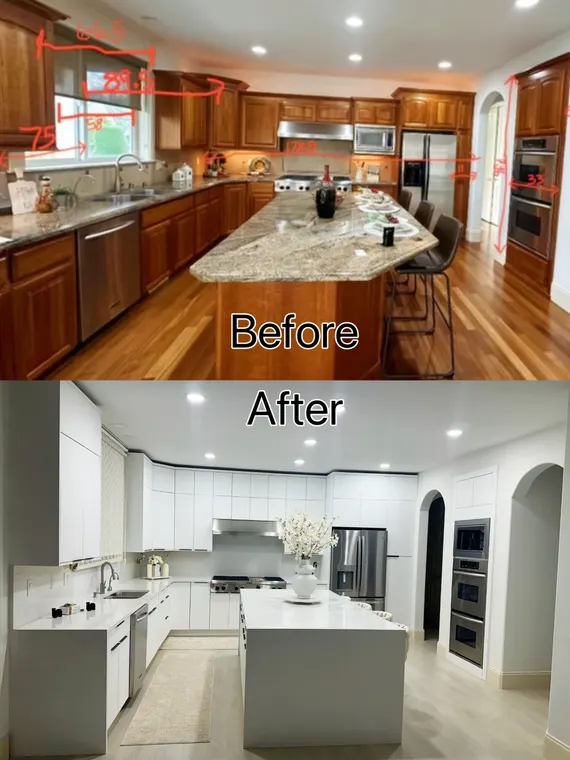 Completed kitchen or home project featuring Matte White