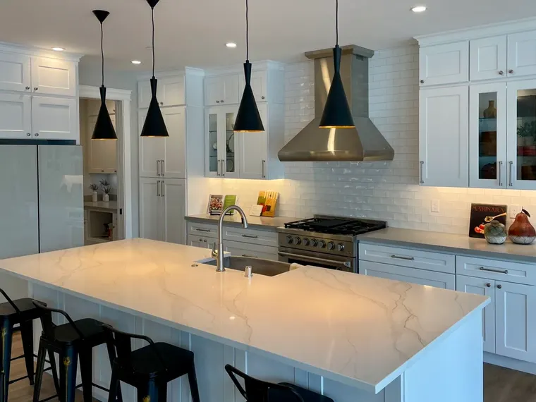Completed kitchen or home project featuring White Shaker