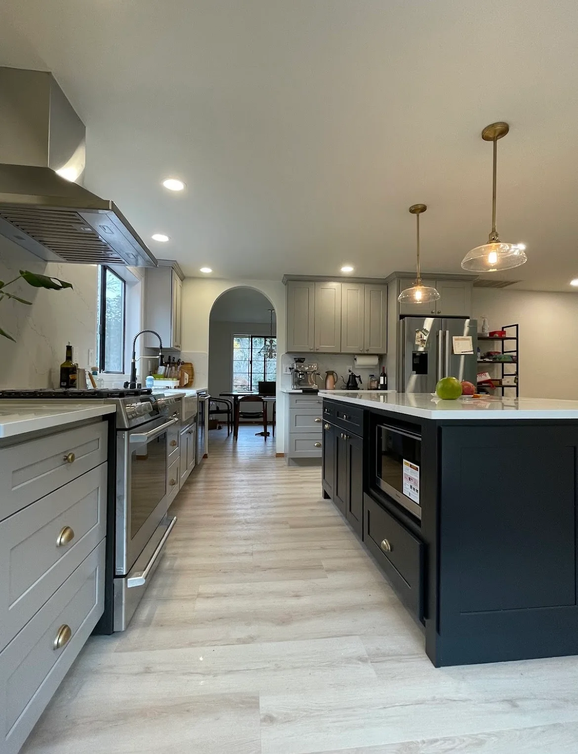 Lava Grey + Charcoal Shaker Project completed interior