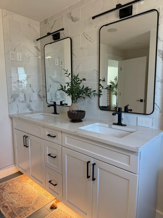 Completed kitchen or home project featuring White Shaker