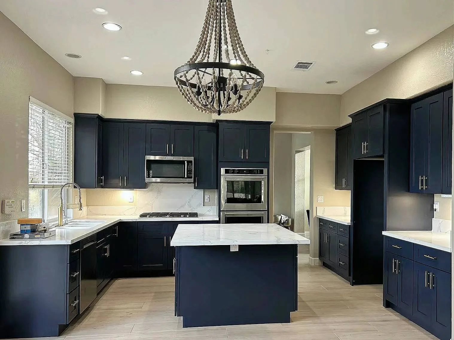 Blue Shaker Project completed interior