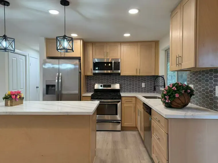 Completed kitchen or home project featuring Natural Shaker