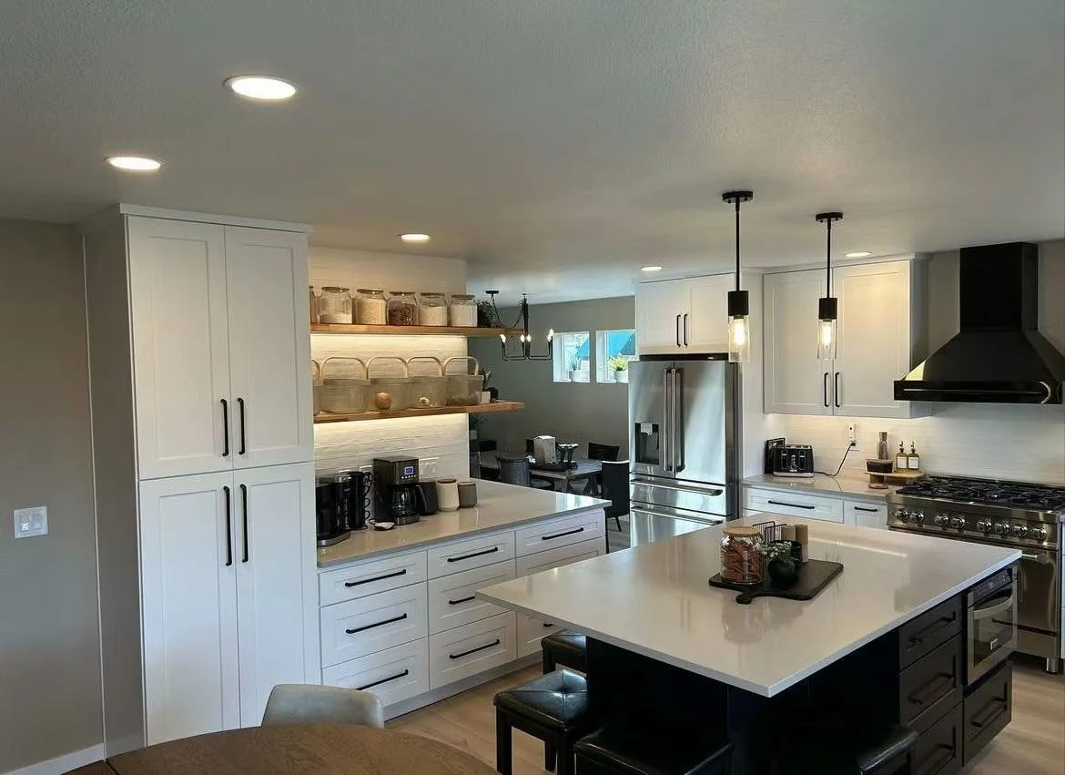 White Shaker + Charcoal Shaker Project completed interior