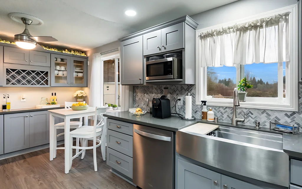 Grey Shaker Project completed interior