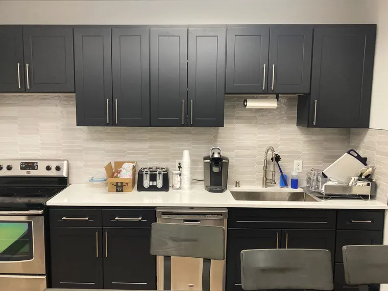 Completed kitchen or home project featuring Charcoal Shaker