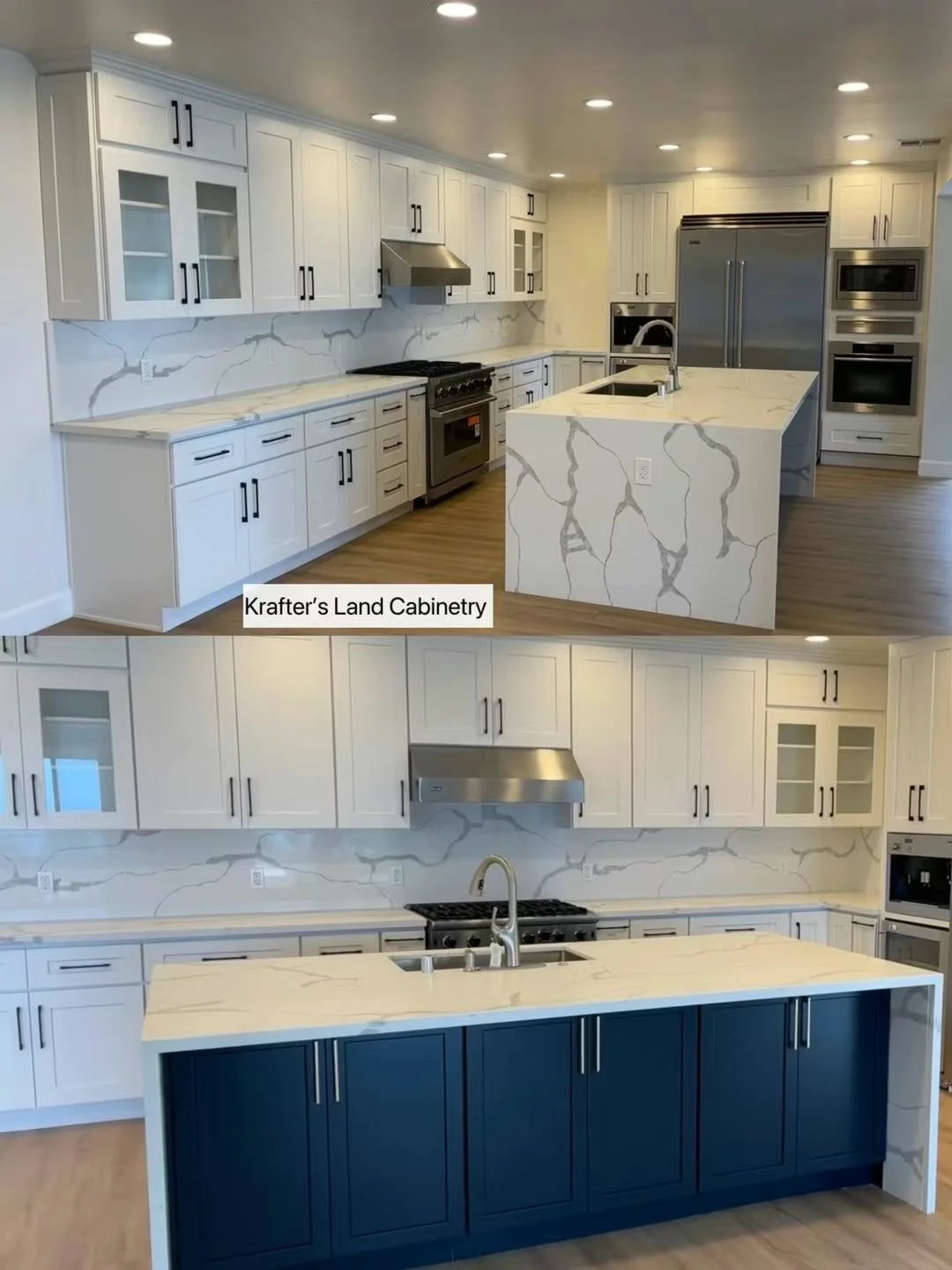 Blue Shaker Project completed interior