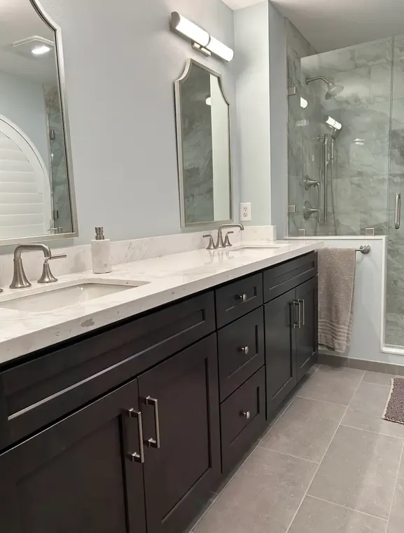 Completed kitchen or home project featuring Charcoal Shaker