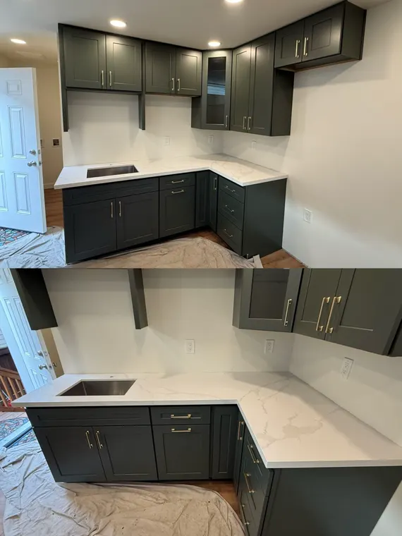 Completed kitchen or home project featuring Mega Sage