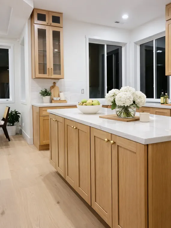 Completed kitchen or home project featuring White Oak Shaker