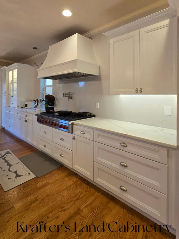 Completed kitchen or home project featuring White Shaker