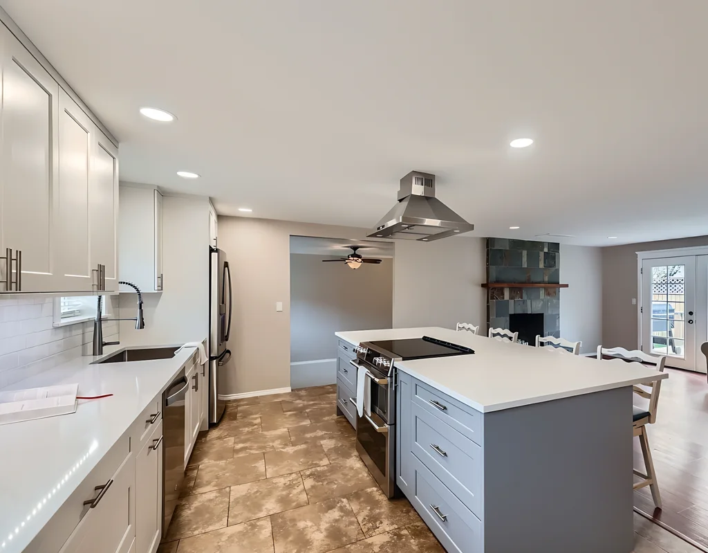 White Shaker + Grey Shaker Project completed interior