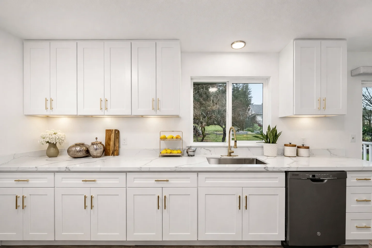 White Shaker Project completed interior