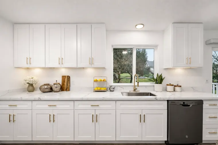 Completed kitchen or home project featuring White Shaker