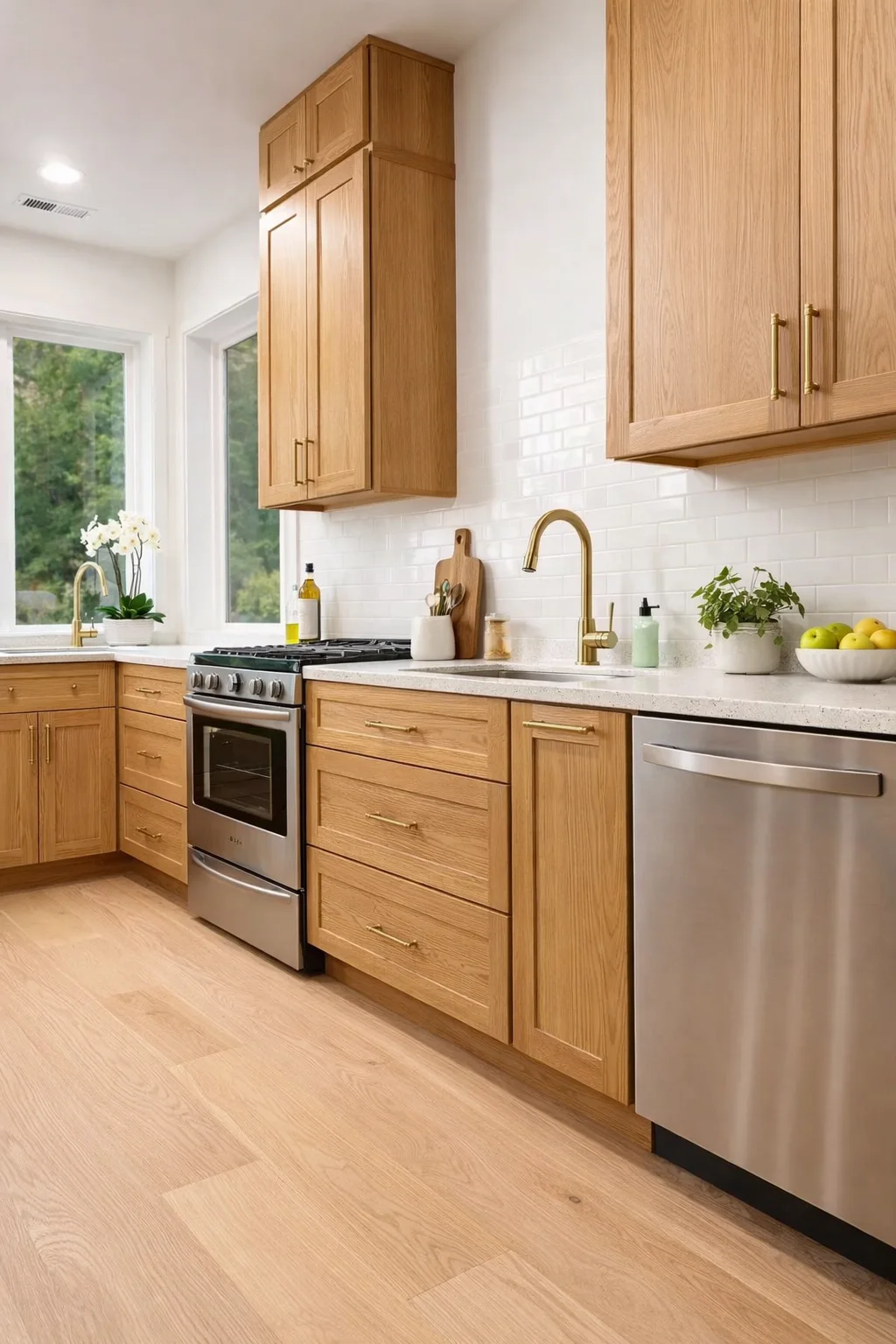 White Oak Shaker Project completed interior