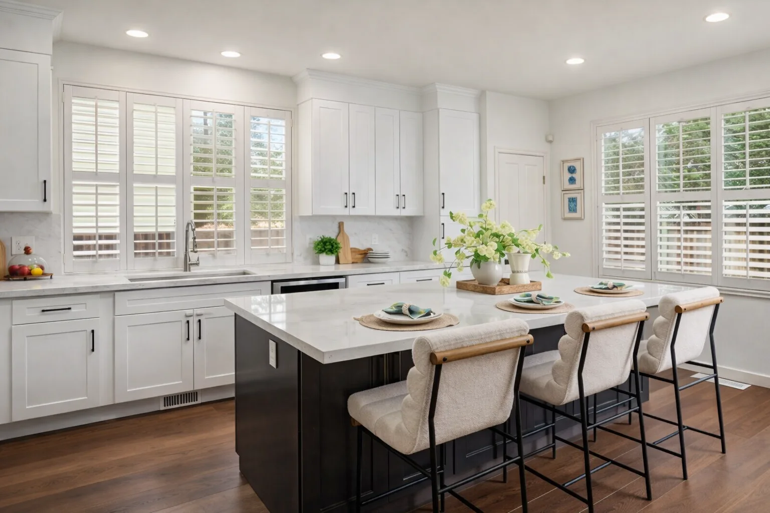 White Shaker + Iron Shaker Project completed interior