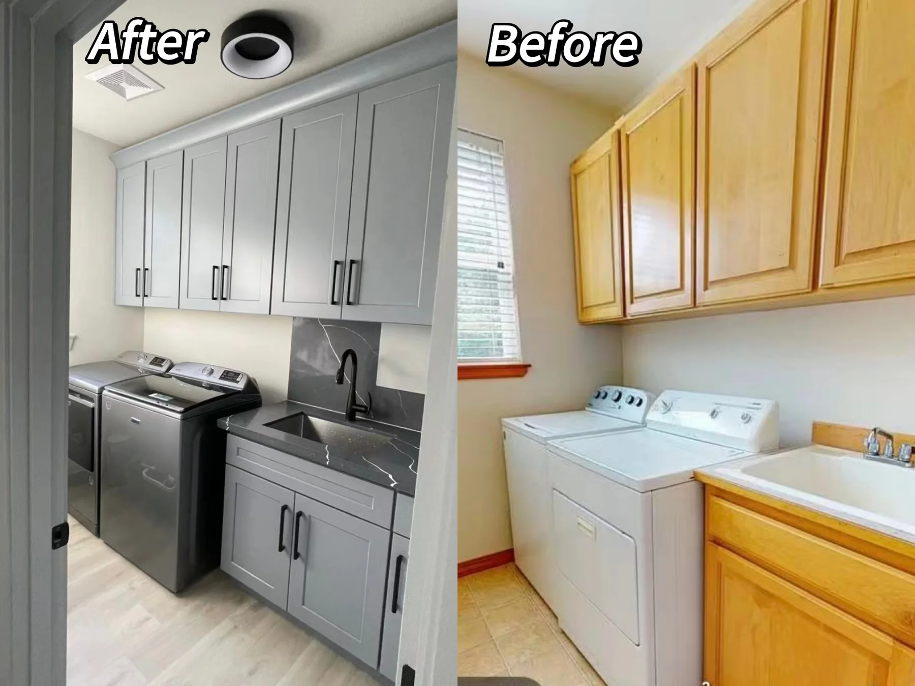 Grey Shaker Project completed interior