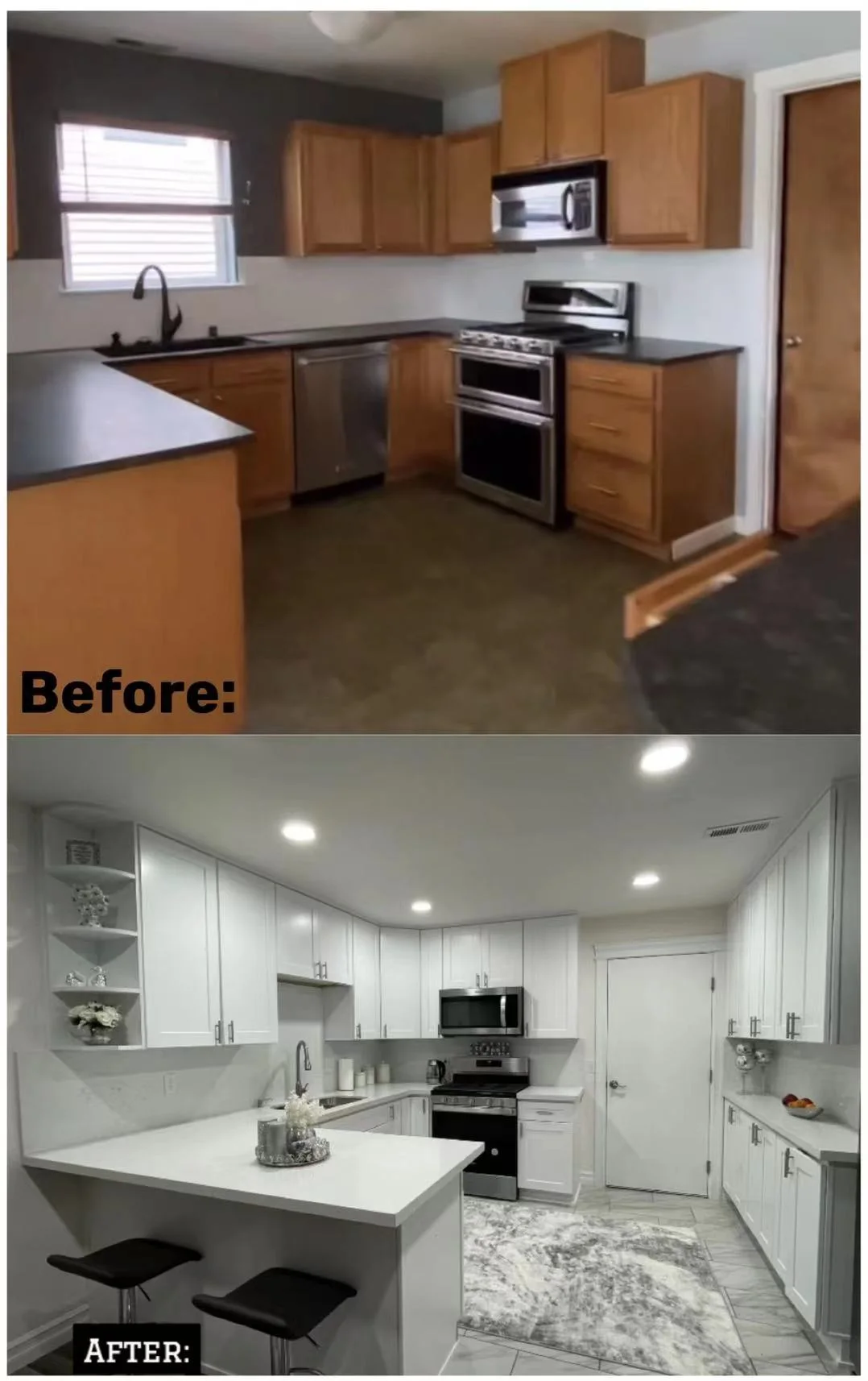 White Shaker Project completed interior