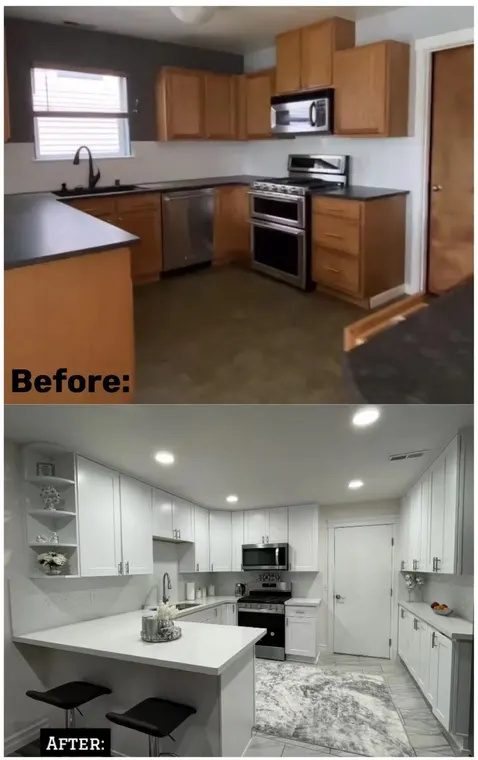 Completed kitchen or home project featuring White Shaker