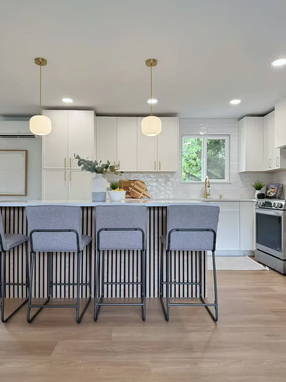 Completed kitchen or home project featuring Slim Simply White