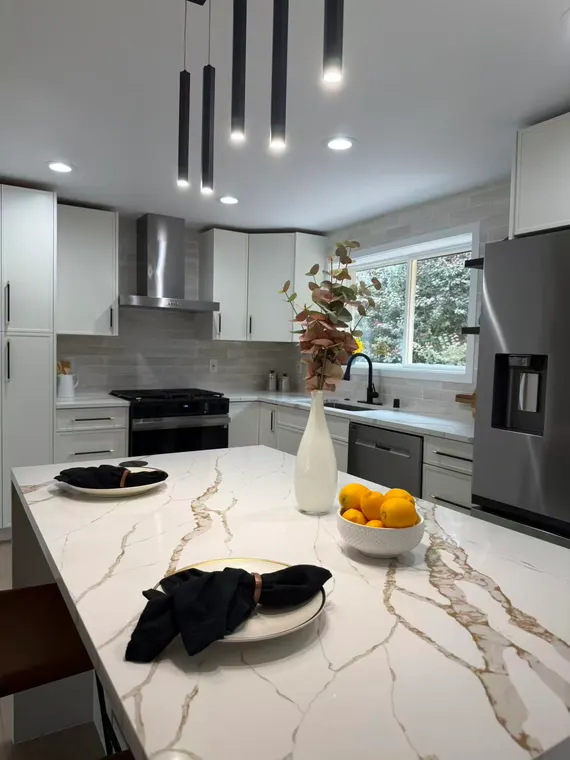 Completed kitchen or home project featuring Slim Simply White