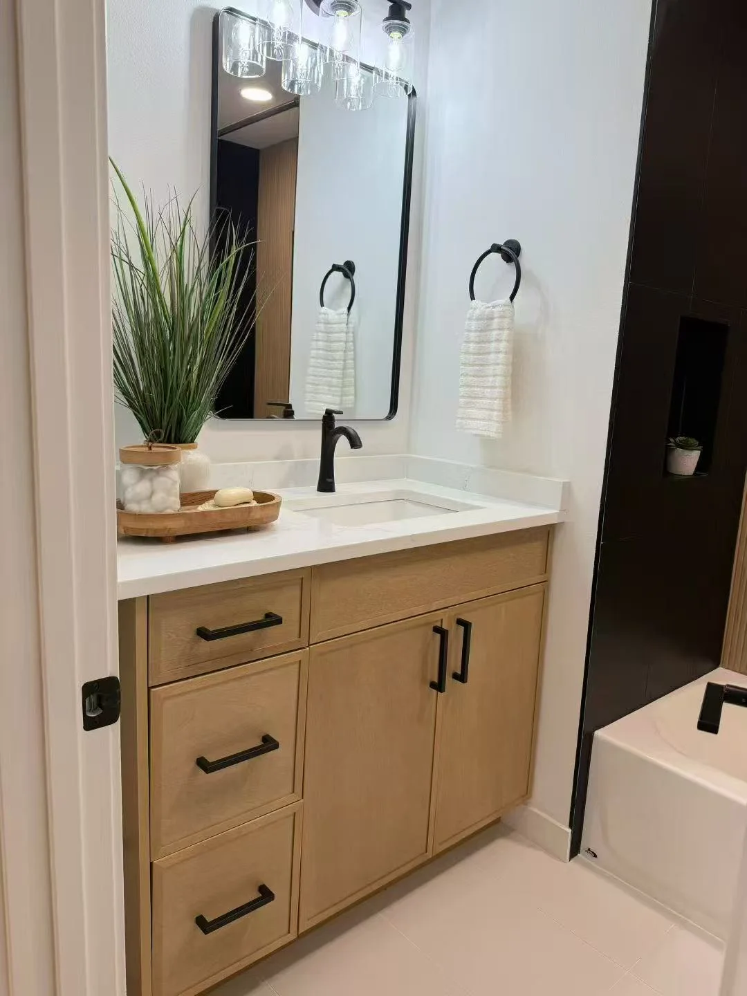 Slim Natural Ash Project completed interior