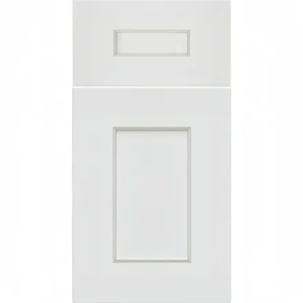 Cool White shaker cabinet door